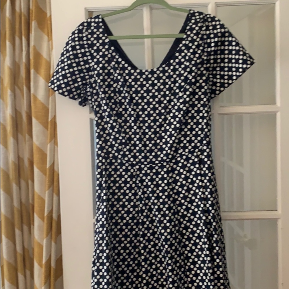 Polka dot lands end tag. NWOT. Mostly cotton.